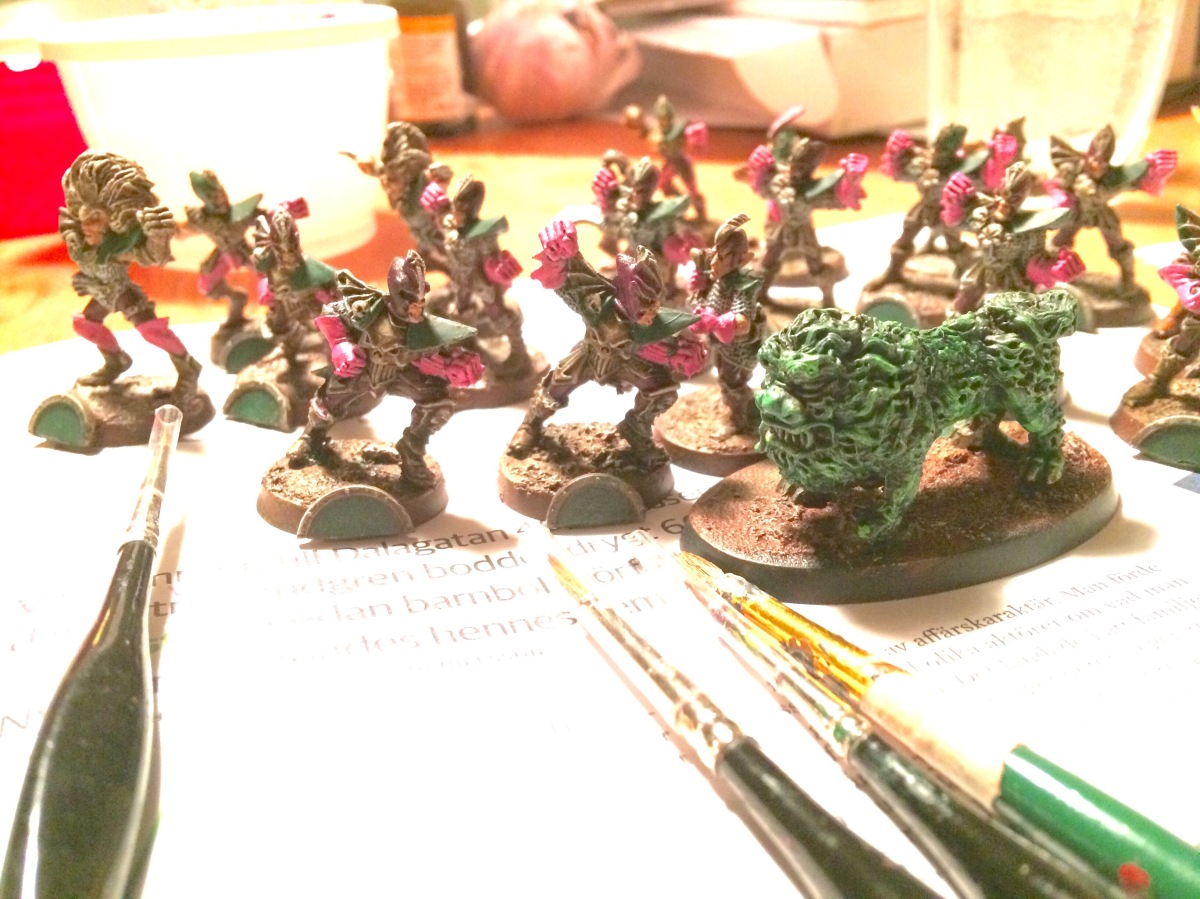 On the painting desk -Dark Elves and more